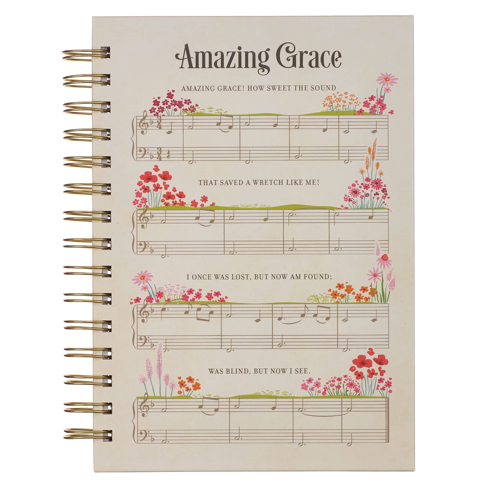 Diario Amazing Grace. Tapa dura. Pentagrama. Espiral (inglés)