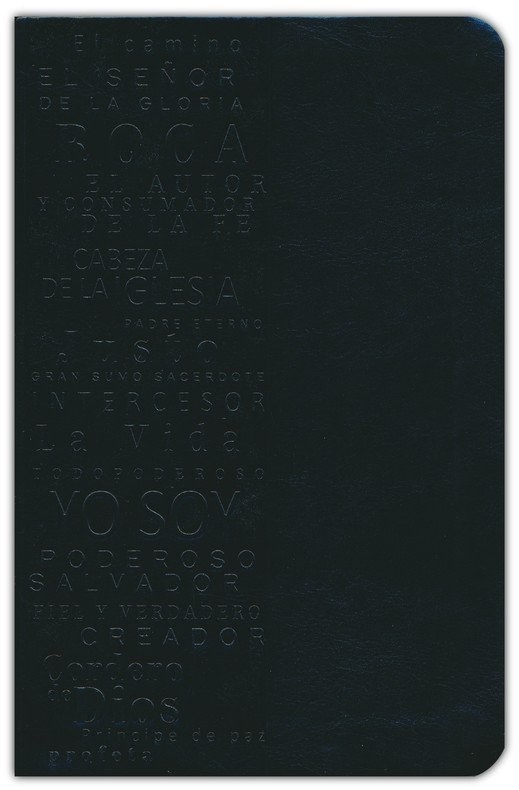 Biblia manual. Letra grande. Edición Nombres de Dios. 2 tonos. Negro - RVR60