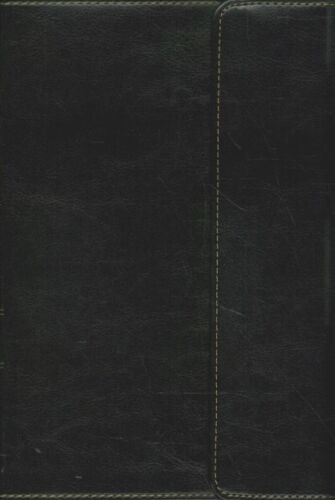 Biblia manual. Letra grande. Imitación piel. Negro. Solapa magnética - RVR60