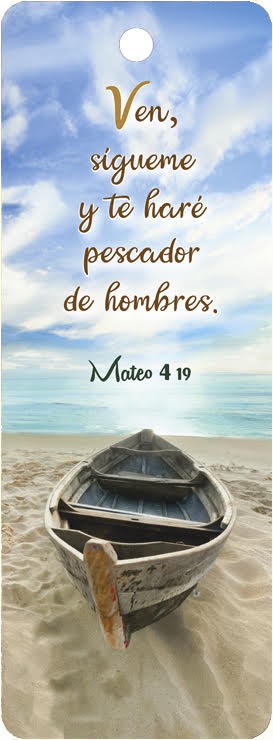 Marcador en 3D unisex Mateo 4:19 (bilingüe)