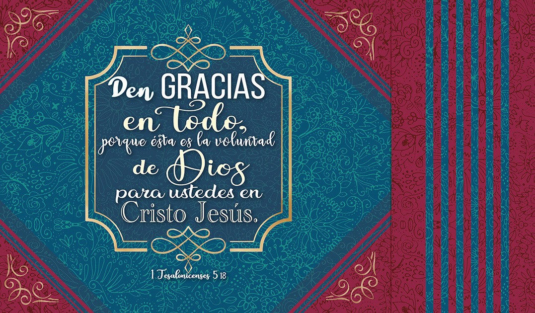 Bolsa de regalo Den gracias en todo (1 Tesalonicenses 5:18). Papel