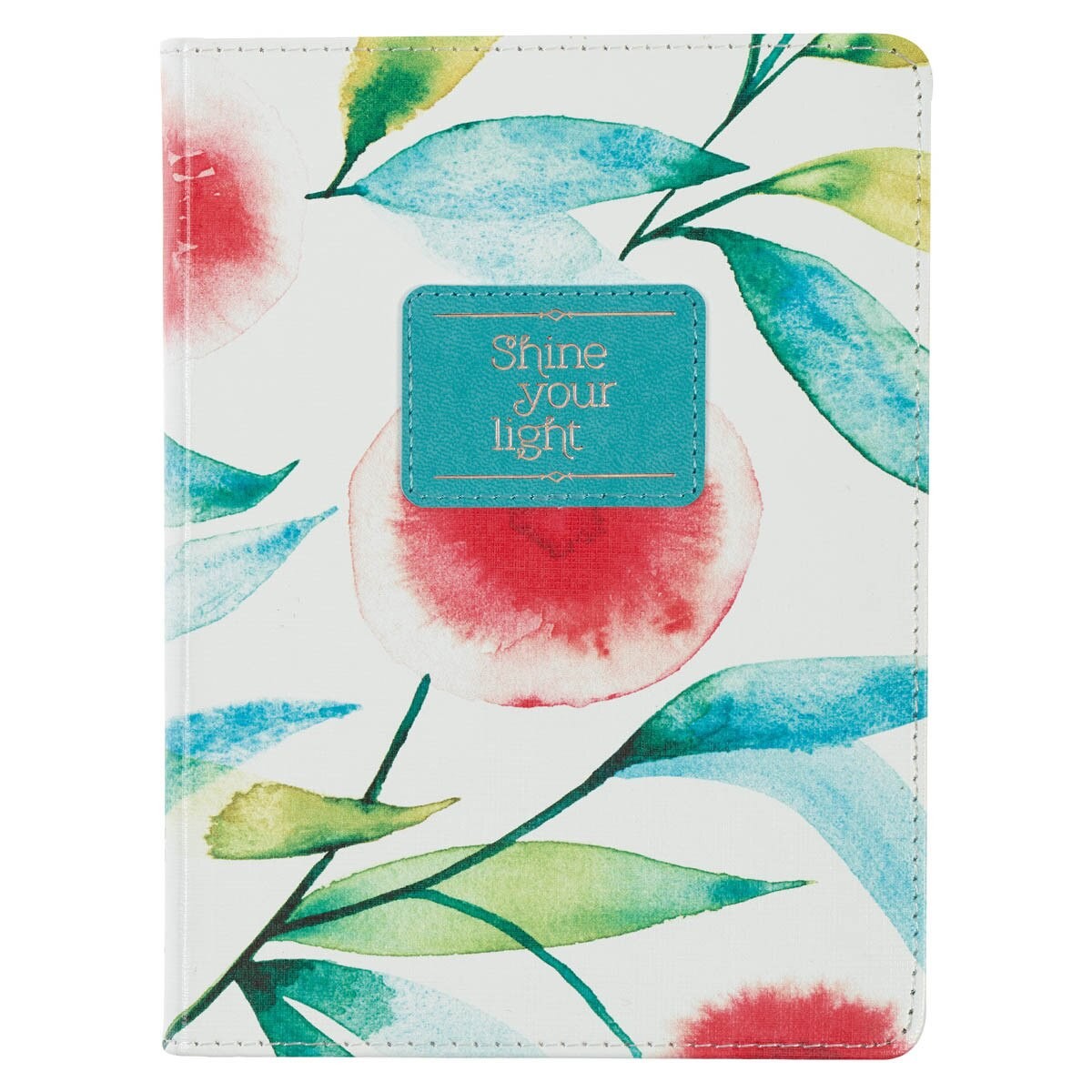 Diario Shine your light. 2 tonos. Flores naranjas (inglés)