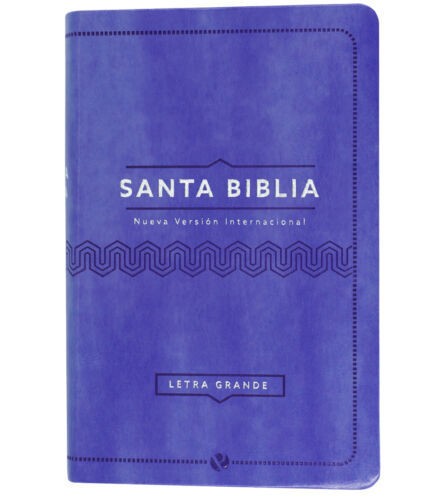 Biblia manual. Letra grande. Imitación piel. Lila - NVI