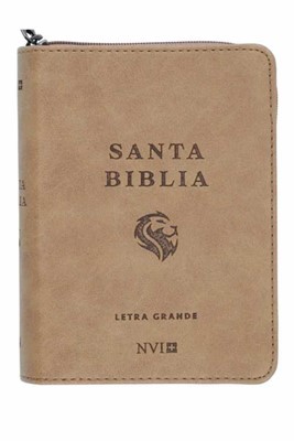 Biblia bolsillo. Imitación piel. Marrón. Cremallera - NVI