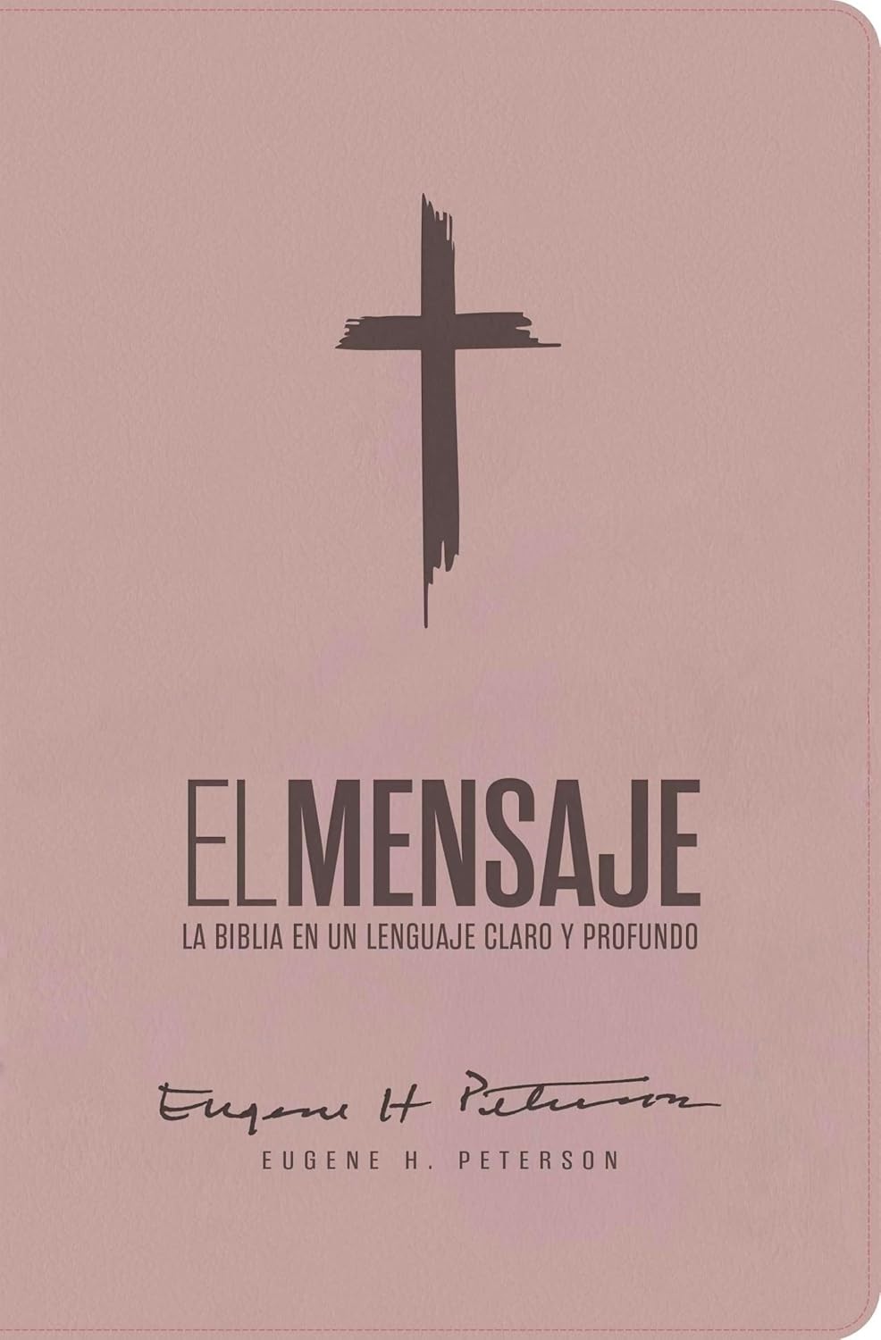 Biblia El Mensaje. Imitación piel. Rosa suave - Mensaje