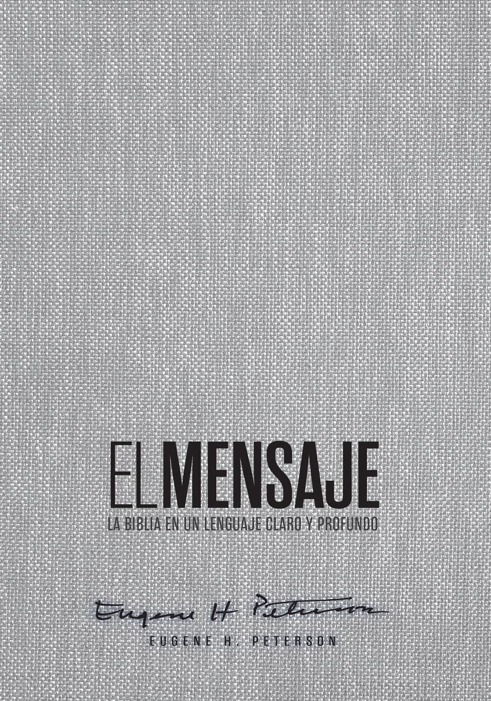 Biblia El Mensaje. Tapa dura. Gris tela - Mensaje