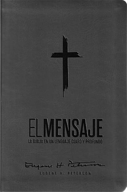 Biblia El Mensaje. Imitación piel. Gris - Mensaje