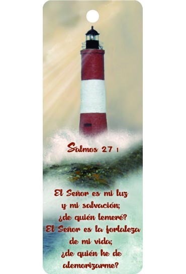 Marcador en 3D unisex Salmo 27:1 (bilingüe)