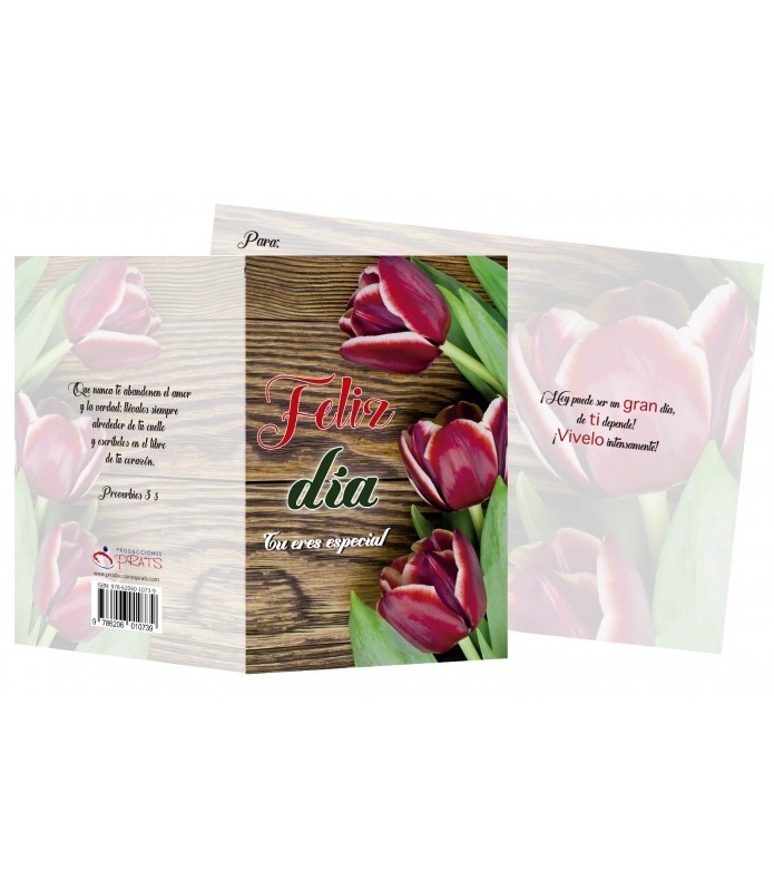 Tarjeta en 3 D Feliz día, tu eres especial (Proverbios 3:3)