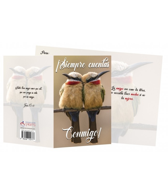 Tarjeta en 3 D ¡Siempre cuentas conmigo! (Juan 15:13)