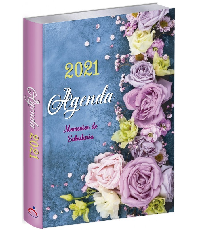 Agenda 2021. Vinilo. Rosas