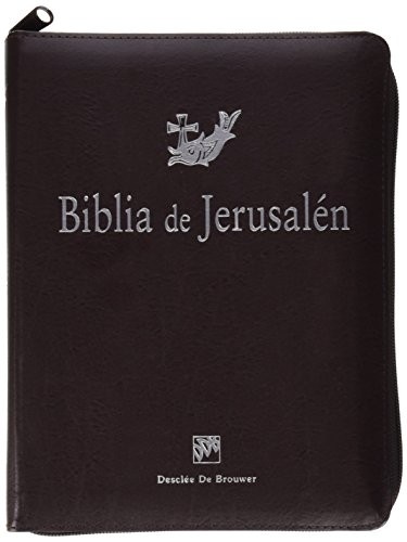 Biblia de Jerusalén. Bolsillo. Cremallera. Marrón