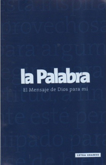 Biblia BLP062LG. Letra grande. Plástico. Azul - LP