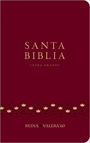 Biblia RVR062cLG. Letra grande. Plástico. Rojo - RVR60