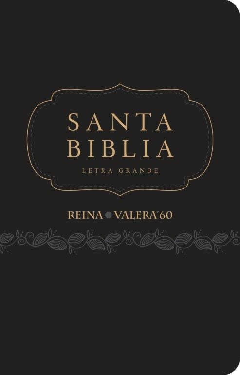 Biblia RVR065cLG. Letra grande. 2 tonos. Negro - RVR60