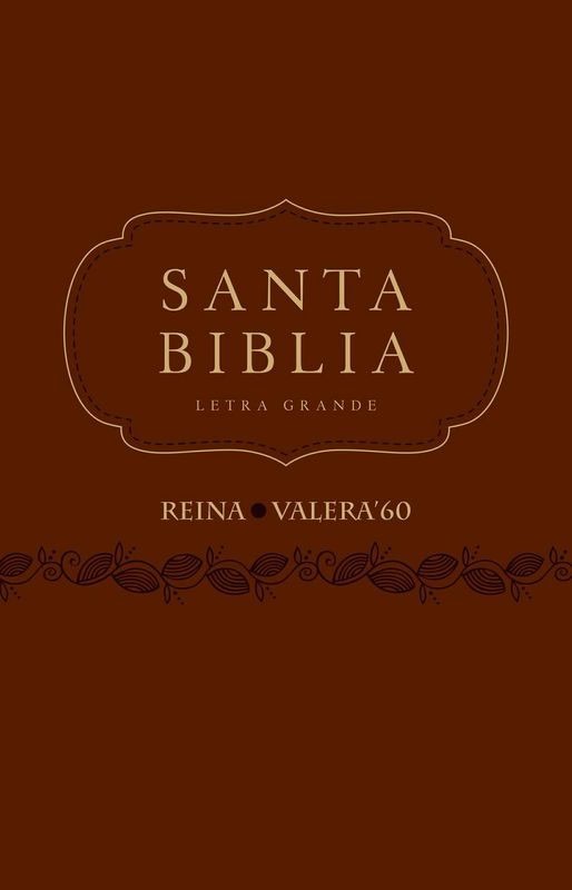 Biblia RVR065cLG. Letra grande. 2 tonos. Marrón - RVR60
