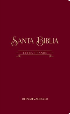 Biblia RVR082CLG. Letra gigante. Plástico. Rojo - RVR60