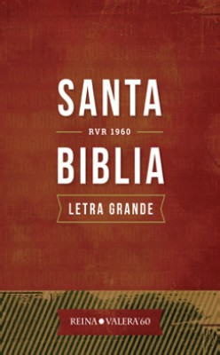 Biblia RVR082CLG. Letra gigante. Plástico impreso. Rojo - RVR60