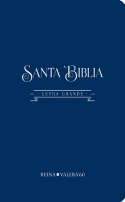 Biblia RVR084CLG. Letra gigante. Algodón texturado. Gris - RVR60