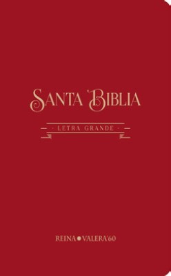 Biblia RVR084CLG. Letra gigante. Algodón texturado. Rojo - RVR60