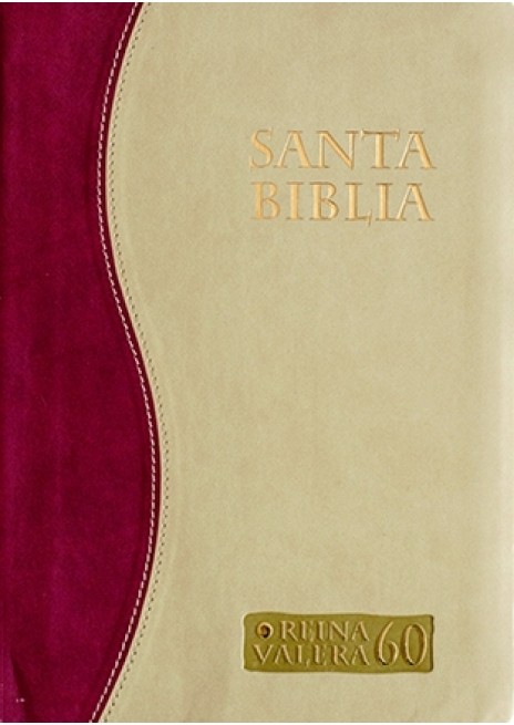 Biblia RVR 085cG. Letra gigante. 2 tonos. Rojo/beige - RVR60