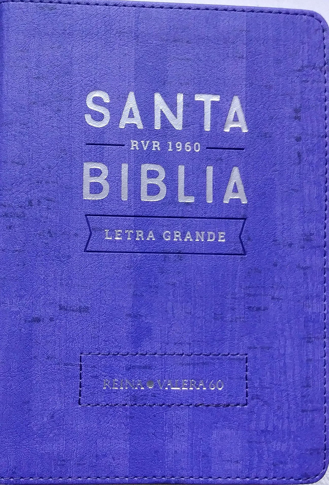 Biblia RVR045cLG. Letra grande. Imitación piel. Violeta - RVR60