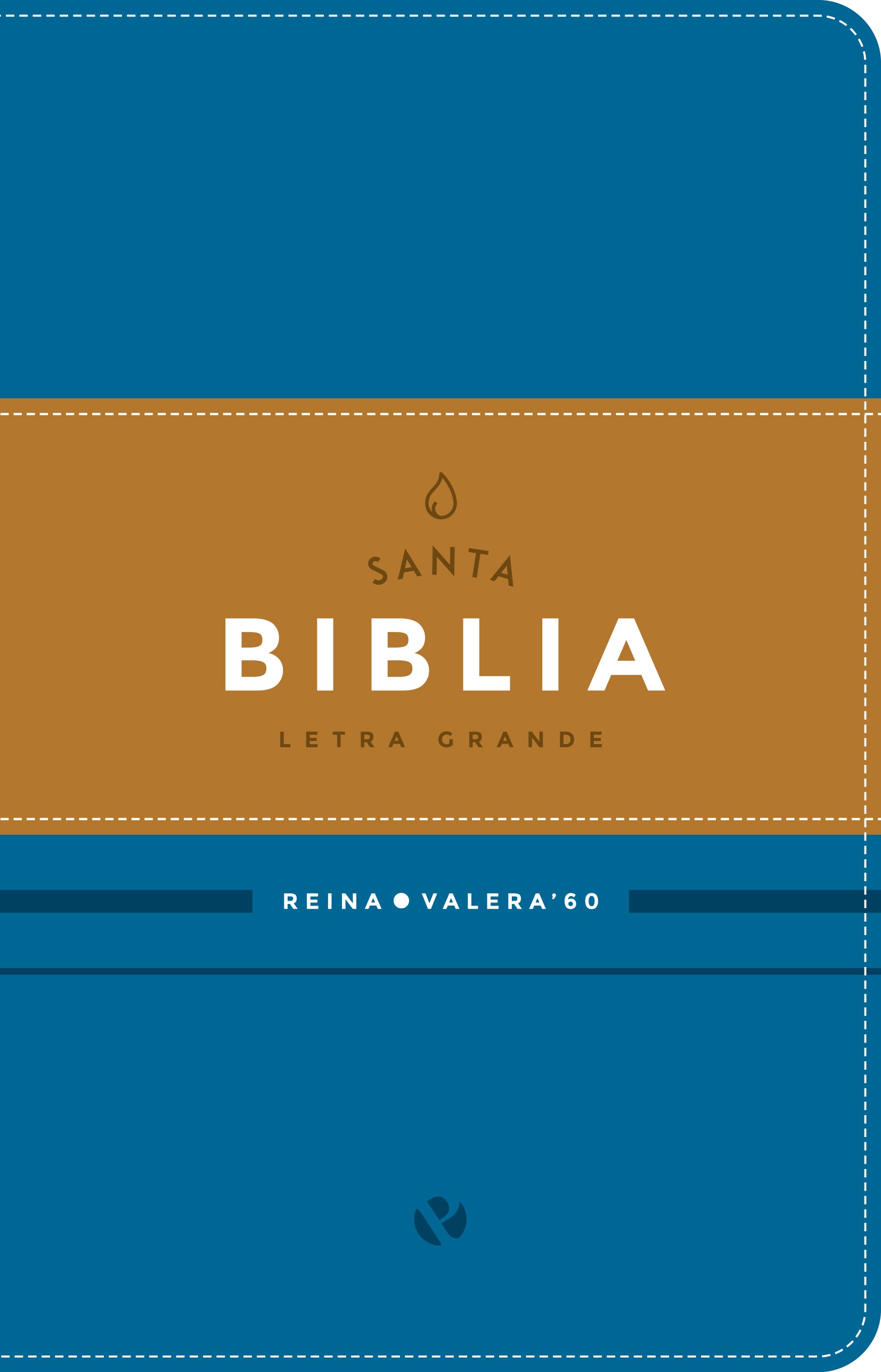 Biblia RVR065cLG. Letra grande. 2 tonos. Azul/marrón - RVR60