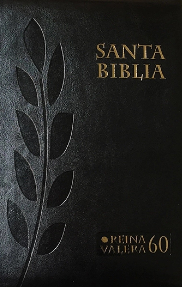 Biblia RVR045cZLG. Letra Gde. Portatil. Piel Ital. Negra. Cremallera
