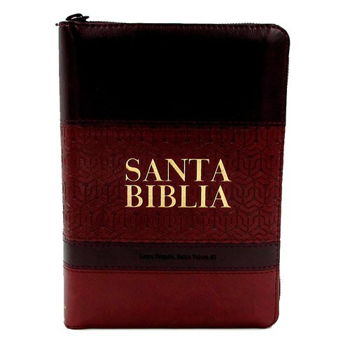 Biblia portátil. Letra grande. 2 tonos. Marrón. Índice - RVR60