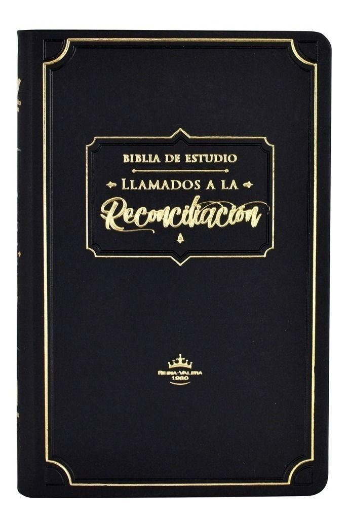 Biblia de estudio Llamados a la Reconciliación. Piel especial. Negro. Índice - RVR60