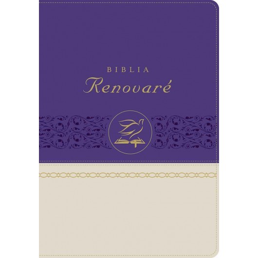Biblia renovaré. 2 tonos. Morado/beige. Índice - RVR60