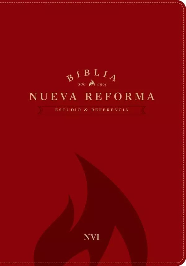 Biblia de estudio Nueva Reforma. 2 tonos. Rojo - NVI