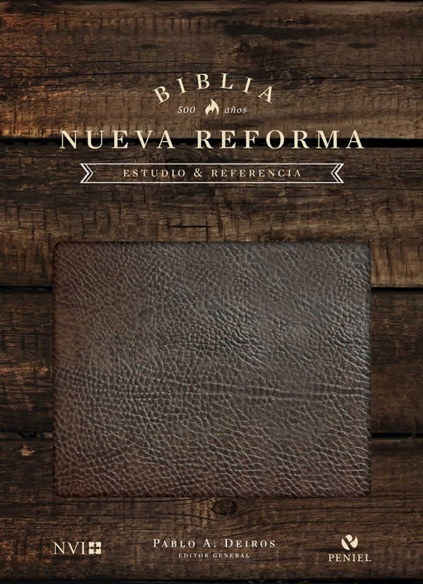 Biblia de estudio Nueva Reforma. Piel especial. Marrón - NVI