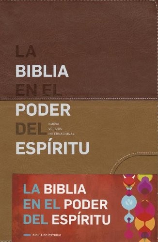 Biblia en el Poder del Espíritu Santo. 2 tonos. Marrón - NVI