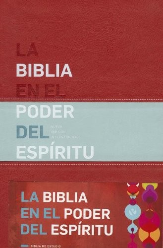 Biblia en el Poder del Espíritu Santo. 2 tonos. Rojo/uva - NVI