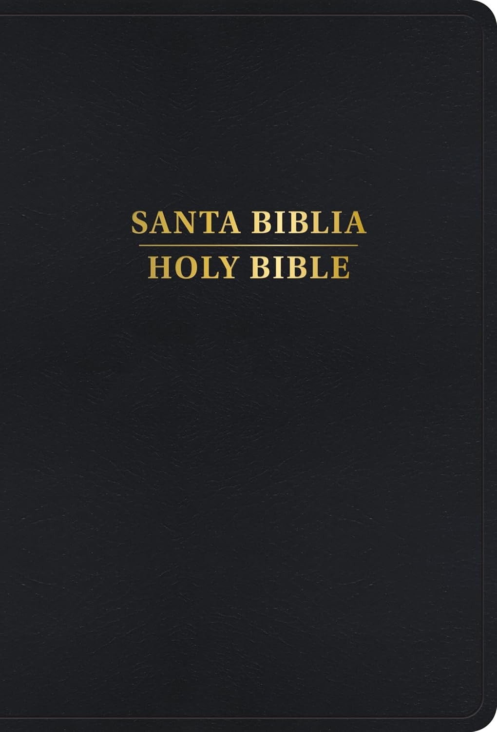 Biblia bilingüe. Súper grande. Letra grande. Imitación piel. Negro. Índice - RVR60/KJV