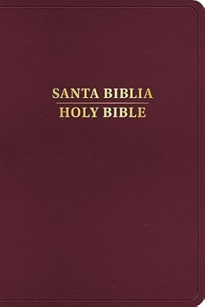 Biblia bilingüe. Grande. Imitación piel. Rojizo - RVR60/KJV