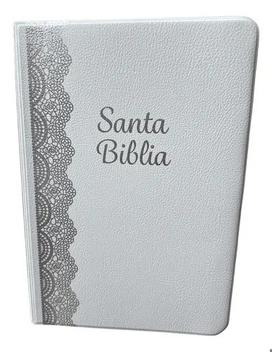 Biblia manual. Letra grande. Vinilo. Blanco - RVR60