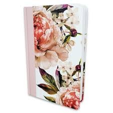 Biblia manual. Letra grande. Ultrafina. Tapa dura. Rosa floral - KJV (inglés)