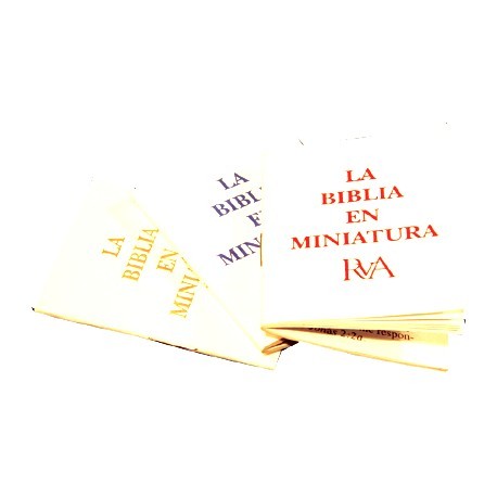 LA BIBLIA EN MINIATURA (AZUL)