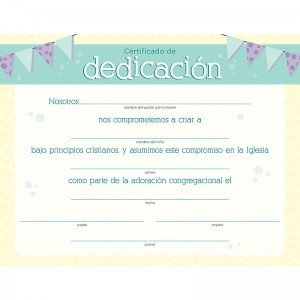 Certificado - Dedicación (pack de 6)