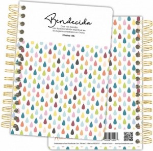 Cuaderno Bendecida (Efesios 1:3b). Rústica. Espiral