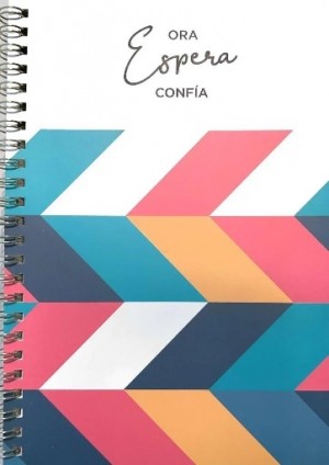 Cuaderno Ora, espera, confia. Rústica. Espiral