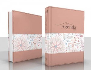 Agenda Deluxe 2021. 2 tonos. Rosa jardín