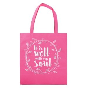 Bolsa It is well with my soul. Polipropileno. Rosa