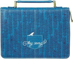 Funda para Biblia Salmo 118:14. 2 tonos. Azul - XL