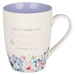 Taza Proverbios 31:25 (inglés)