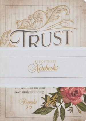 Juego de cuadernos Hope and trust floral (pack de 3) (inglés)