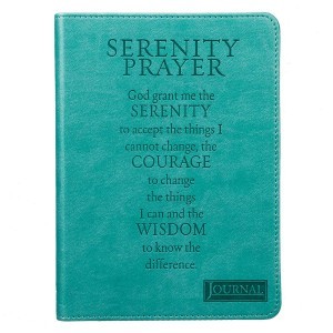 Diario Serenity Prayer. 2 tonos. Turquesa