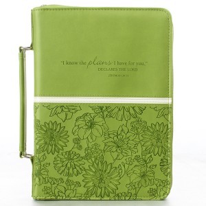 Funda para Biblia Jeremías 29:11. Imitación piel. Lima - L